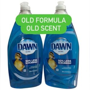 (2) Dawn Ultra Dishwashing Liquid Dish Soap, Original 2021, 28oz OLD SCENT 56oz